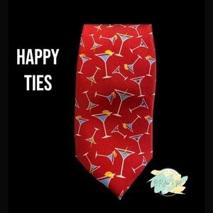 Happy Ties Red Margarita Tie